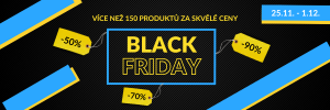 Black Friday: Slevy až 90% na vybrané produkty!