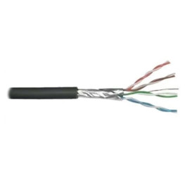 Kabel PLANET FTP+PE Cat5e - drát(142m)